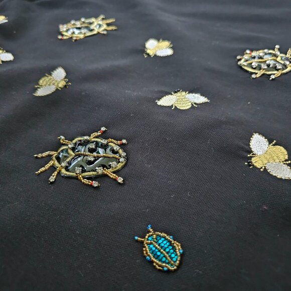 Victoria Beckham Halter Bees & Beetles Dress, S, Black - Picture 5 of 10